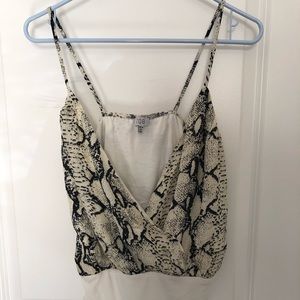 Tobi Snakeskin Bodysuit